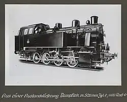 Parní lokomotiva z dodávky do zahraničí