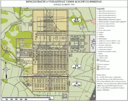 Schematická mapka s legendou