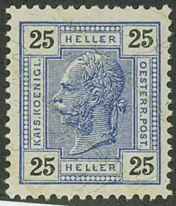 Na této známce z roku 1904 se objevují slabě lakované proužky