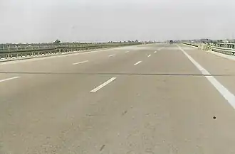 Dálnice v úseku od jordánské hranice k Bagdádu