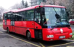 Předváděcí autobus SOR BN 10,5 u dopravce About Me v Praze