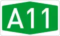 Autokinetodromos A11 number