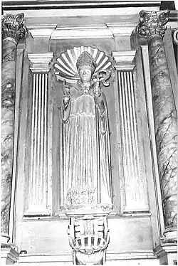 Socha sv. Ludvíka z Anjou z původního mobiliáře kláštera