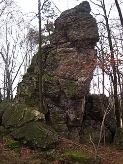 Pohled na přírodní památku