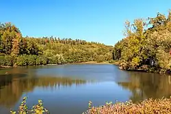 Bílý rybník u hradu kost