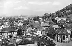 Kostel svaté Alžběty se špitálem před zbořením