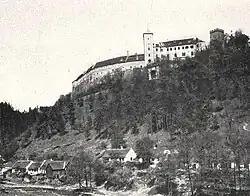 Bítov před napuštěním přehrady