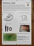 Bítovská tvrz - informační tabule na místě