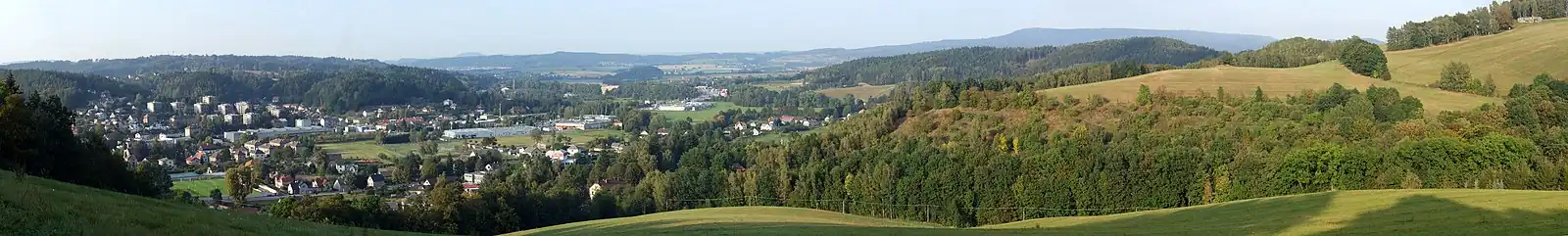 Panoramatický pohled na Běloves.
