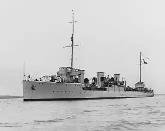 Peruánský torpédoborec BAP Almirante Villar (ex Wambola, ex Spartak)