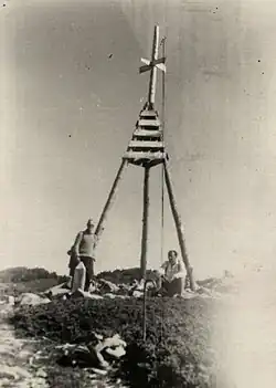 Vrchol hory na začátku 30. let 20. století