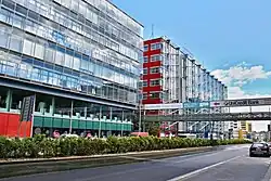 Michle: budovy BB Centra, Vyskočilova ulice