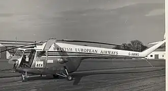 Bristol Sycamore společnosti British European Airways.