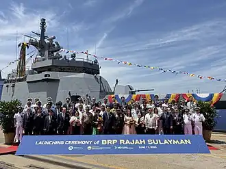 BRP Rajah Sulayman (PS-20) při spuštění na vodu