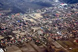 Letecký pohled na Üllő