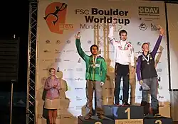 Sean McColl získal 2. místo ve finále Světového poháru 2012 v boulderingu
