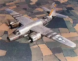 B-26B-55-MA Marauder 596. bombardovací perutě, 397. bombardovací skupiny, 9. letecké armády USAAF