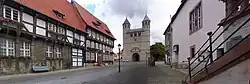 Gandersheim, ulice ke kostelu