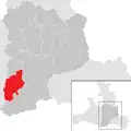 Umístění Bad Hofgasteinu v okrese St. Johann im Pongau