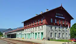 Budova nádraží Železná Ruda-Alžbětín