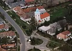 Letecký pohled na Bakonygyirót