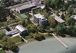 Letecký pohled na Balatonszárszó