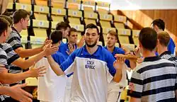 Adam Číž "Olovo" při utkání reprezentačního výběru České republiky.