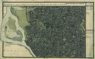 Ostrov na mapě z 18. století