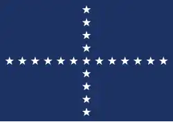 Brazilská lodní vlajka (Naval Jack) Poměr stran: 3:4