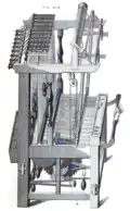 Schematický nákres „nizozemského“ stavu známého od konce 16. století také pod označením „swivel loom“
