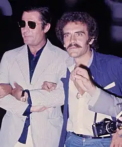 Rino Barillari s Marcellem Mastroiannim, 1975