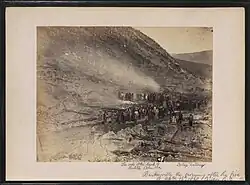 Barkerville po velkém požáru, 17. září 1868