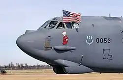 B-52H Stratofortress 2. bombardovací letky po přistání na základně Barksdale