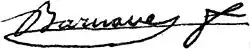 Antoine Pierre Joseph Marie Barnave – podpis