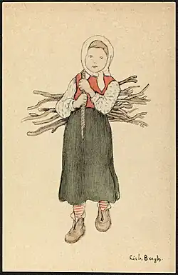 Dětský motiv od Lisbeth Bergh