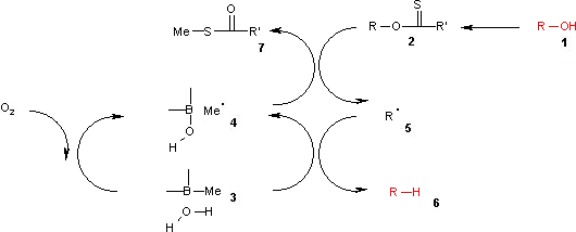 Mechanismus Bartonovy-McCombieovy deoxygenace