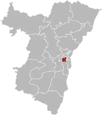 Kanton na mapě departementu Bas-Rhin