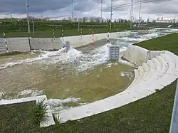 Cílový prostor slalomové dráhy