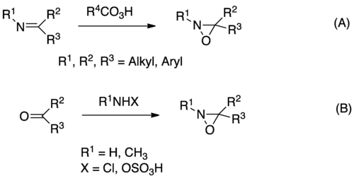 Hlavní způsoby přípravy oxaziridinů