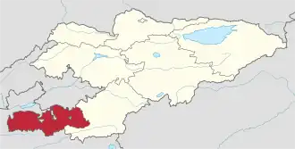 Batken v rámci Kyrgyzstánu