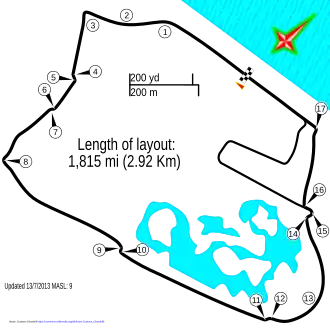 Mapa okruhu v roce 2016