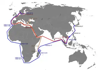 Dlouhá cesta ruské baltské floty