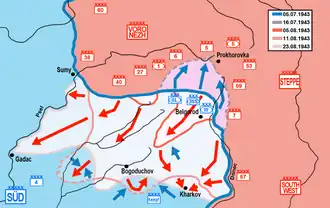 Mapa sovětského útoku