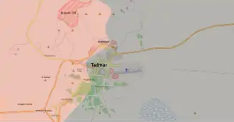 Vojenská situace 23. března 2016: Syrská armáda Islámský stát