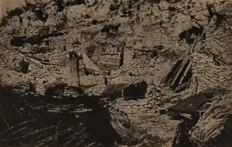 Bojiště na vrcholu Doss Alto r. 1918