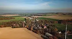 Letecký pohled od západu