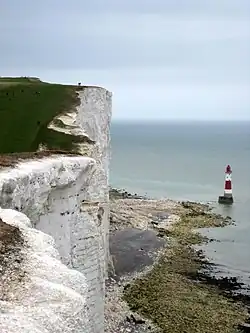 Maják u útesu Beachy Head
