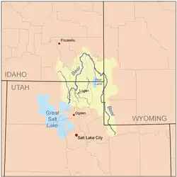 povodí řeky na mapě