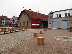 Ulice Jižní s hasičskou stanicí