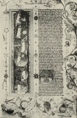 První strana Knihy Genesis Bible padeřovské (snímek z roku 1924)